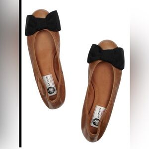Lanvin Grosgrain Bow Ballet Flats
